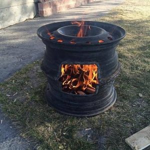 Tractor Wheel Fire Pit