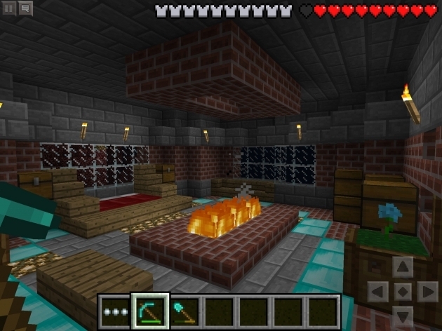 Stunning Fireplace Designs Mcpe Show Your Creation Minecraft Pocket Minecraft Fire Pit