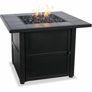 Uniflame Lp Gas Ceramic Tile Fire Pit Table