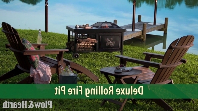 Wonderful Deluxe Rolling Wood Burning Fire Pit Sku 66a41 Plow Hearth Plow And Hearth Fire Pit