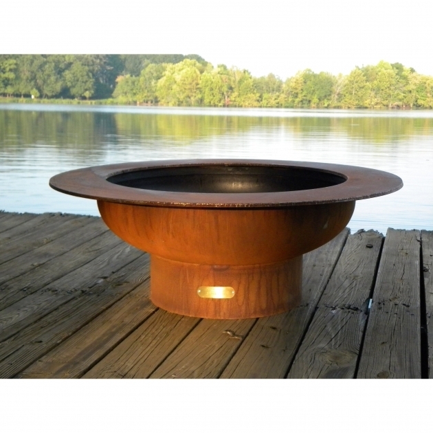 Alluring 40 Solid 100 Copper Fire Pit Bowl Wood Burning Patio Deck Grill Frontgate Fire Pit