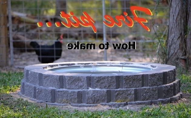 Alluring How To Make A Fire Pit Using Retaining Wall Blocks Plus Galvanised Fire Pit Retaining Wall Blocks