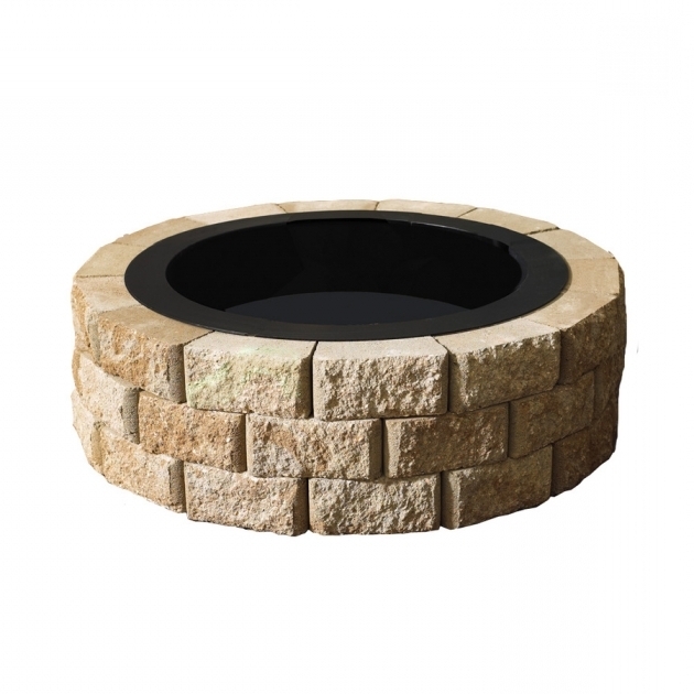 Alluring Shop Anchor Firepit Patio Block Project Kit At Lowes Fire Pit Kit Lowes