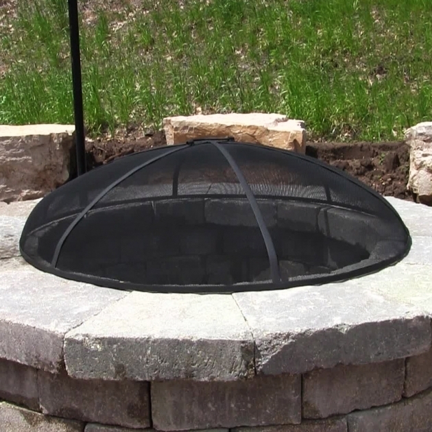 Alluring Sunnydaze Heavy Duty Fire Pit Spark Screen Steel Mesh Cover Fire Pit Screen Covers