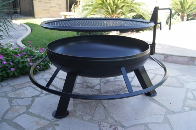 Alluring Texas Fire Pit Grill Custom Fire Pits Texas Ranch Fire Pit With Grilling Grate