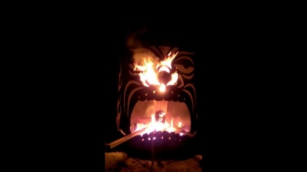 Amazing Tiki God Fire Pit Youtube Tiki Firepit