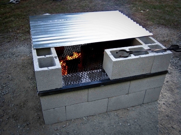 Awesome Cinder Block Fire Pit Bench How To Make A Cinder Block Fire Pit