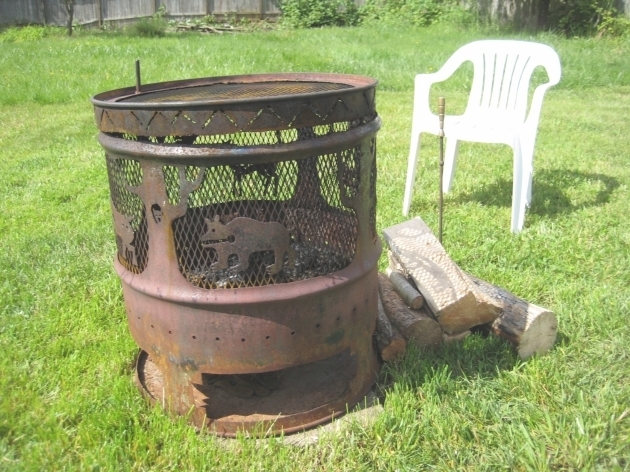 Gorgeous Diy Metal Barrel Fire Pit Archives Lenassweethome Furniture Ideas Metal Barrel Fire Pit