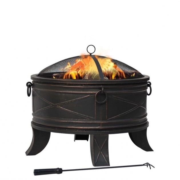 Gorgeous Hampton Bay Quadripod 26 In Round Fire Pit Ft 51161 The Home Depot Hampton Bay Outdoor Fire Pit