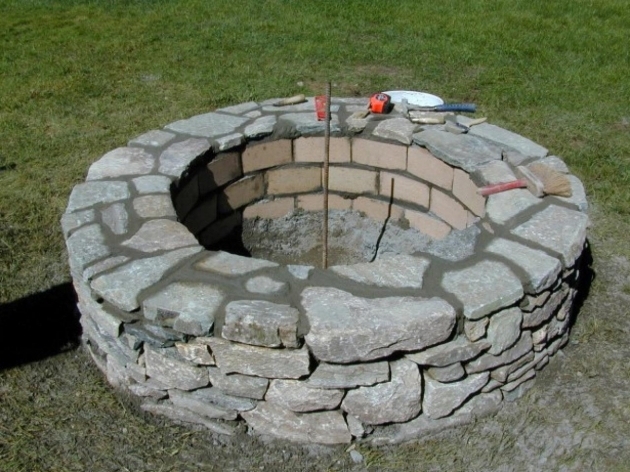 Gorgeous How To Build A Stone Fire Pit How Tos Diy Fire Pit With Stones