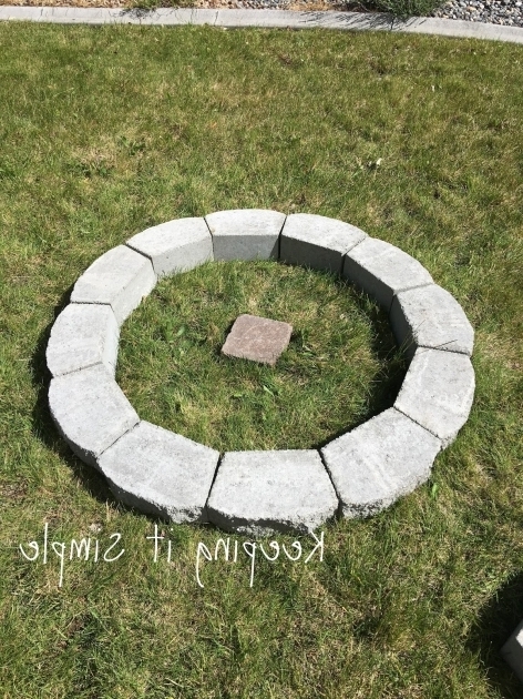 Inspiring Keeping It Simple How To Build A Diy Fire Pit For Only 60 How To Put Out A Fire Pit