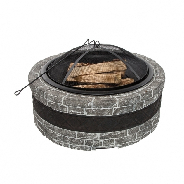 Inspiring Sun Joe Fire Joe 35 Inch Cast Stone Fire Pit Charcoal Gray Rural King Fire Pits