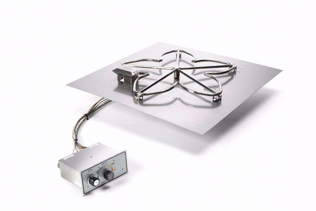 Outstanding Square Fire Pit Insert Push Button Flame Sensing Hearth Fire Pit Insert Square