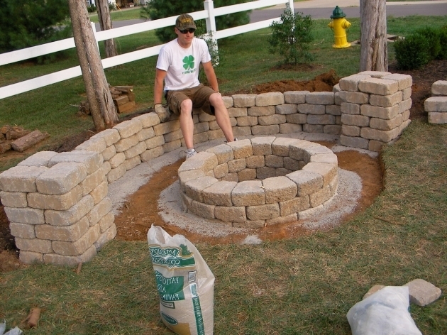 Picture of Easy And Cheap Diy Fire Pit Ideas With Stone Bricks And Gravel For Cheap Diy Fire Pit