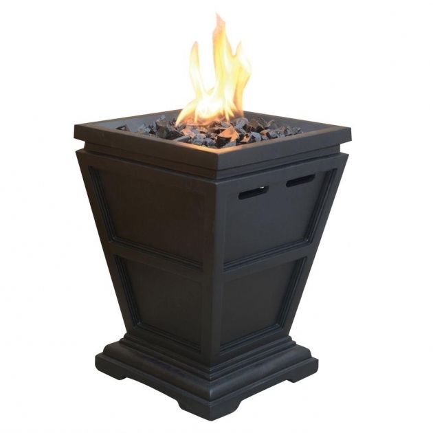 Picture of Uniflame Tabletop 105 In X 105 In Propane Gas Fire Pit Portable Fire Pits At Home Depot