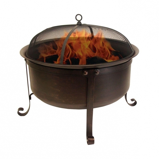 Remarkable Hampton Bay Welton 34 In Round Cauldron Fire Pit Ad544 The Home Hampton Bay Outdoor Fire Pit