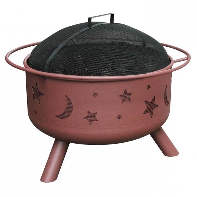 Stunning Landmann 24 In Big Sky Stars And Moons Fire Pit In Georgia Clay Portable Fire Pits At Home Depot