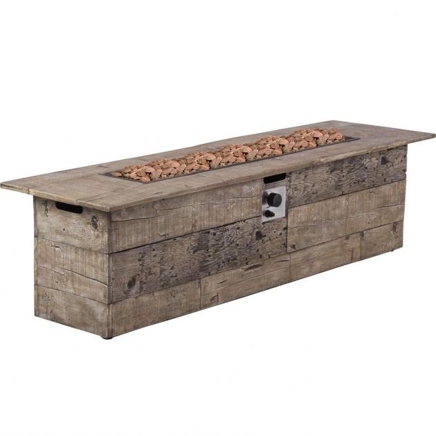 Stylish Bond Manufacturing Galleon 60 In X 20 In Rectangular Envirostone Rectangle Propane Fire Pit
