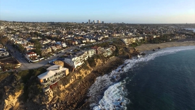 Stylish Corona Del Mar Beach Bonfire Drone Scenic Aerial View Newport Fire Pits Corona Del Mar