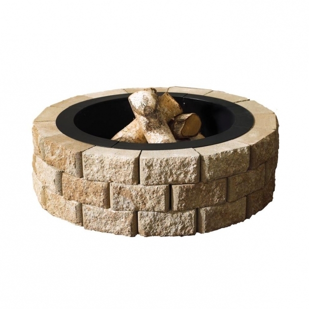 Stylish Fire Pit Outdoor Living Kits Hardscapes The Home Depot Propane Fire Pit Kit Home Depot