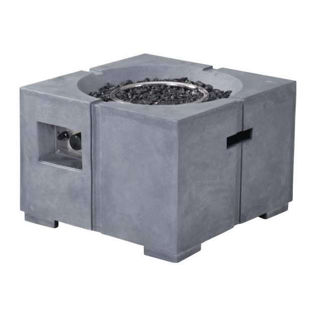 Wonderful Zuo Dante 238 In Fire Glass Rocks Propane Fire Pit In Gray Fire Pit Glass Home Depot