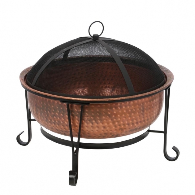 Amazing Cobraco Cast Iron Copper Fire Pit Fb6132 The Home Depot Fire Pit Screens Home Depot