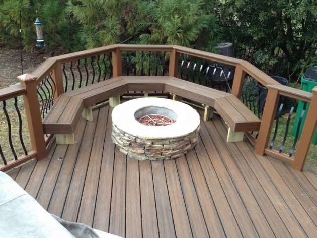 Amazing Outdoor Wooden Deck And Fire Pit Warmth Your Outdoor Space With Wood Deck With Fire Pit