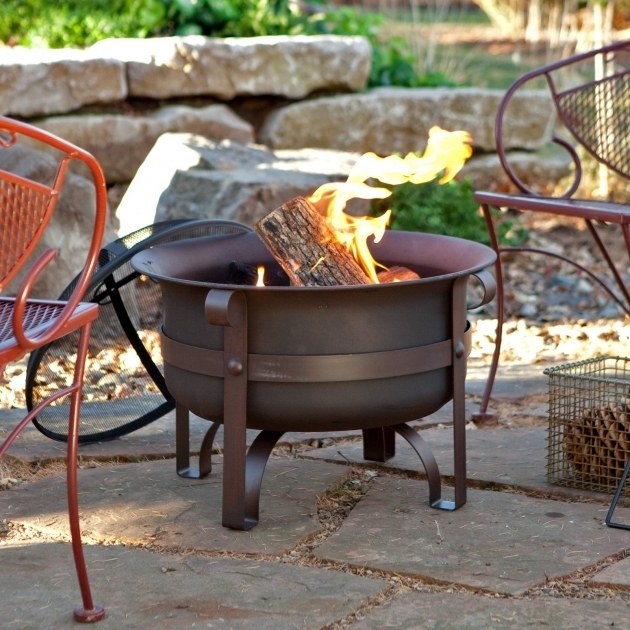 Delightful Red Ember Brockton Steel Cauldron Fire Pit With Free Cover Hayneedle Red Ember Brockton Steel Cauldron Fire Pit