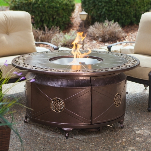 Delightful Round Propane Fire Pit Table Whalen Fire Pit