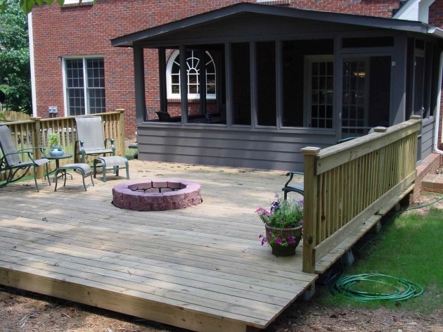 Fascinating Exciting Fire Pit On Wood Deck 76 For Your Home Designing Firepit On Wood Deck