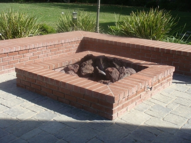 Gorgeous Home Design How To Build A Square Brick Fire Pit Window Square Brick Fire Pit