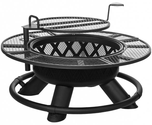Image of Ranch Fire Pit With Grilling Grate Srfp96 Rural King Fire Pit Grill Combo