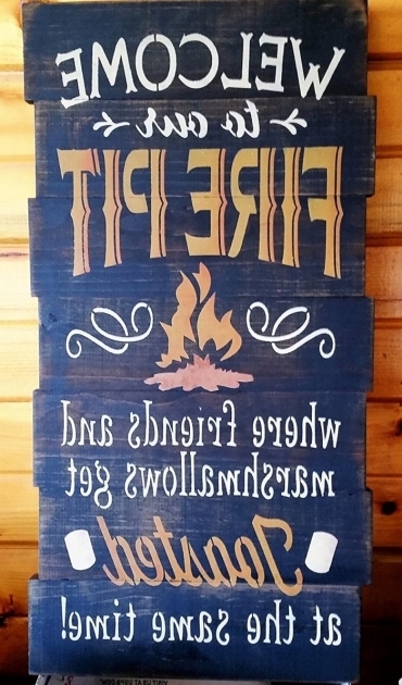 Incredible Amazing Woodmetal Fire Pit Signs For Your Deck Or Patio Fire Pit Signs