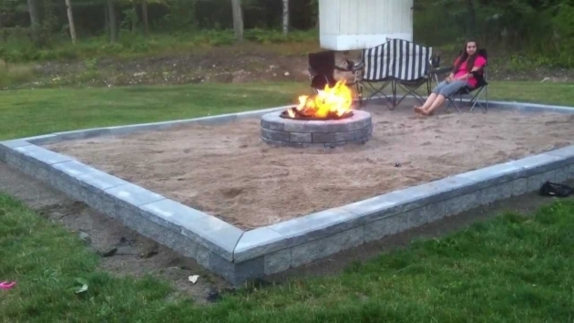 Incredible Fire Pit Inspiring Fire Pit Sand Patio Rectangular Grey Stamped Steel Fire Pit Liner