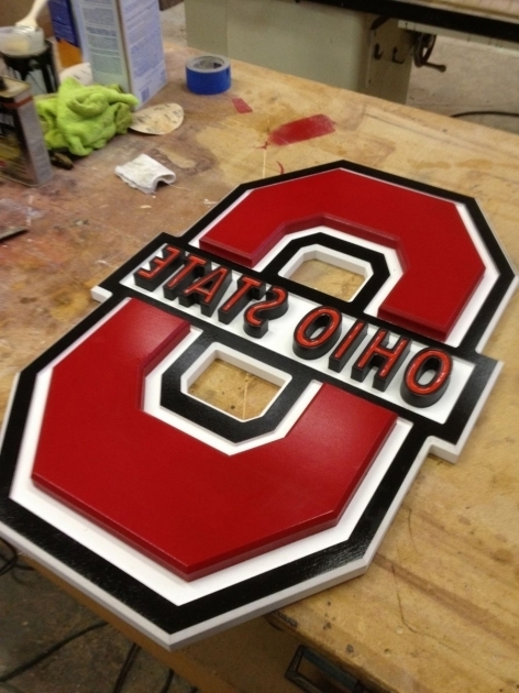 Inspiring Hand Made Ohio State Sign Raw Creations Cnc Custommade Ohio State Fire Pit