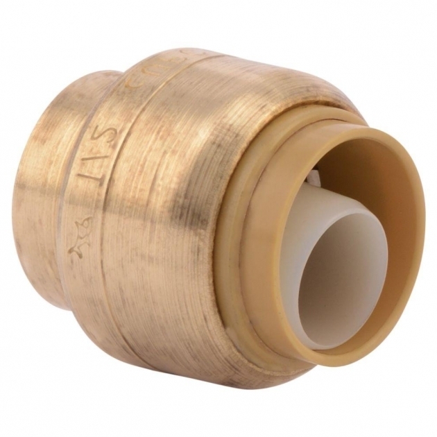 Inspiring Sharkbite 12 In Brass Push To Connect End Stop U514lfa The Fire Pit Insert Home Depot