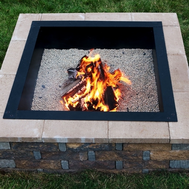 Marvelous Sunnydaze Square Heavy Duty Fire Pit Rim Diy In Ground Fire Pit Diy Inground Firepit