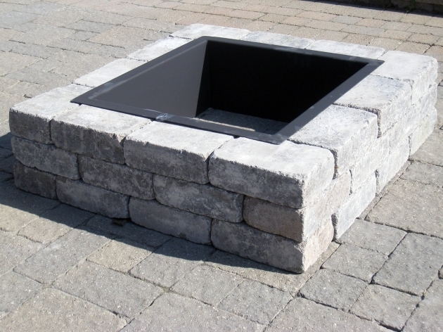 Outstanding Build A Square Fire Pit Home Diy Square Fire Pit