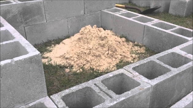 Outstanding Cinder Block Fire Pit Youtube Concrete Block Fire Pit
