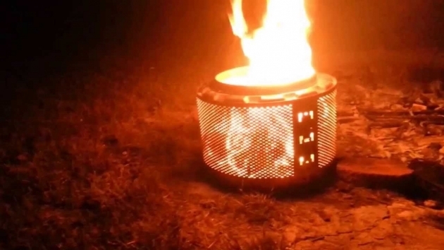 Outstanding Turn An Old Washing Machine Drum Into A Fire Pit Part 3 Youtube Washing Machine Tub Fire Pit