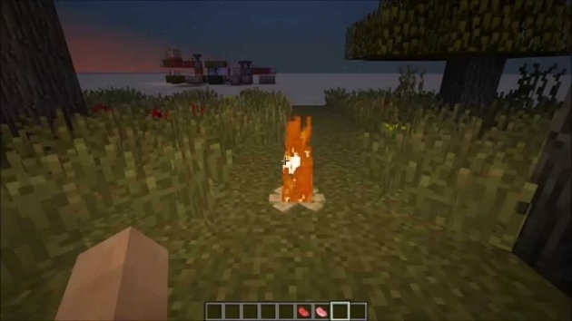 Picture of Realistic Firepits In Vanilla Minecraft Youtube Minecraft Fire Pit Design