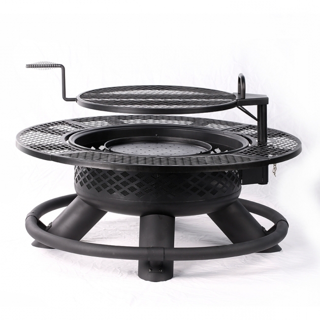 Picture of Shop Big Horn 47 In W Texas Black Steel Wood Burning Fire Pit At Big Horn King Ranch Fire Pit Accessories