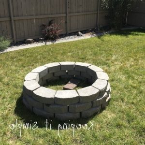 Building A Fire Pit With Pavers