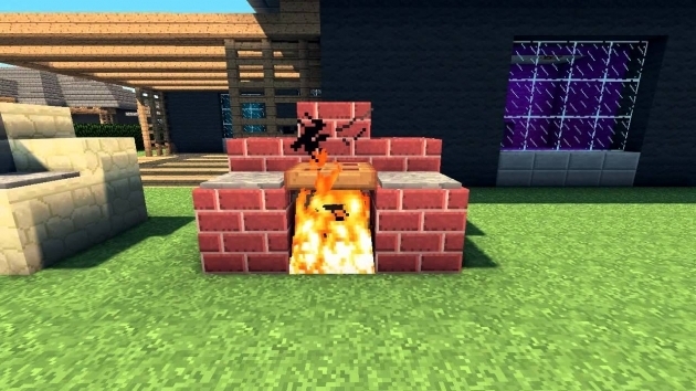 Stunning Minecraft Furniture Bbq Designs Youtube Minecraft Fire Pit Design