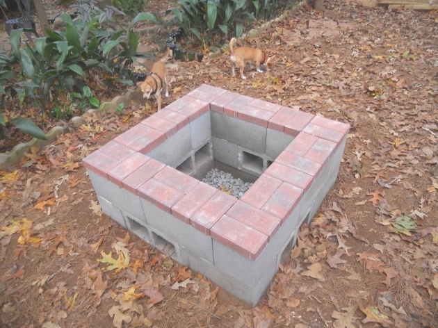 Wonderful Cement Block Fire Pit Lenassweethome Furniture Ideas Cinder Block Fire Pit Explode