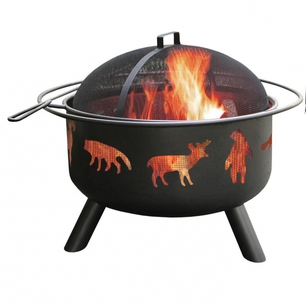 Wonderful Landmann 24 In Big Sky Wildlife Fire Pit In Black With Cooking Ll Bean Firepit