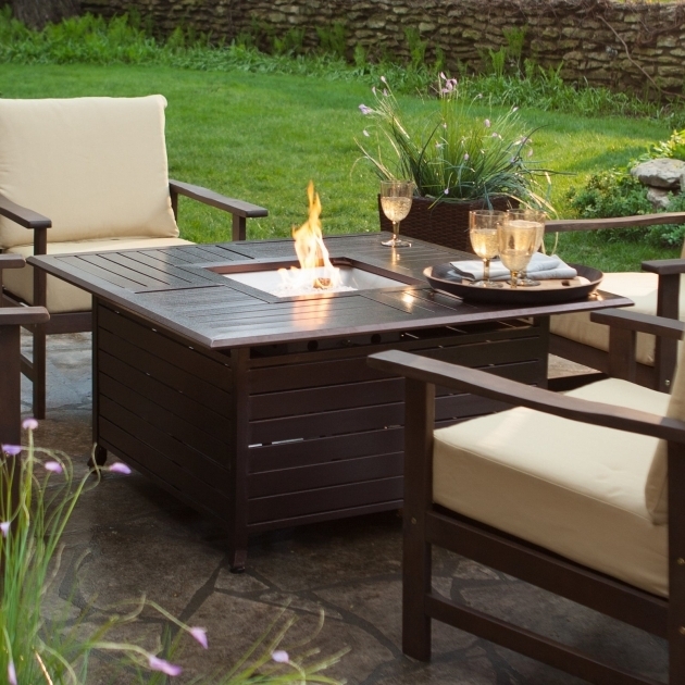 Alluring Red Ember Longmont 45 In Square Propane Fire Pit Table Hayneedle Rectangular Propane Fire Pit Table