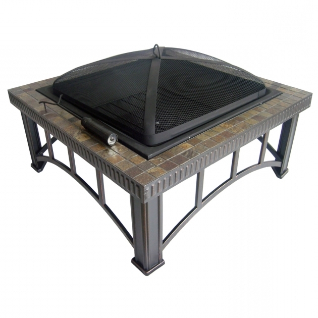 Alluring Shop Garden Treasures 30 Black Steel Wood Burning Fire Pit At Fire Pit Insert Lowes