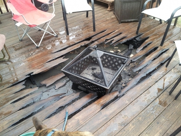 Awesome Can You Put Fire Pit On Wood Deck Modern Home Fire Pit On Wood Deck