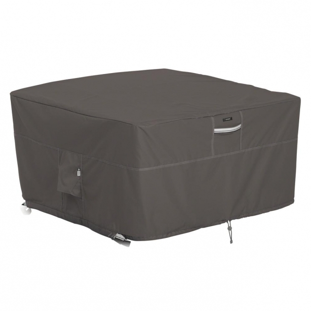 Awesome Classic Accessories Ravenna Square Fire Pit Table Cover 55 417 Fire Pit Accessories Home Depot